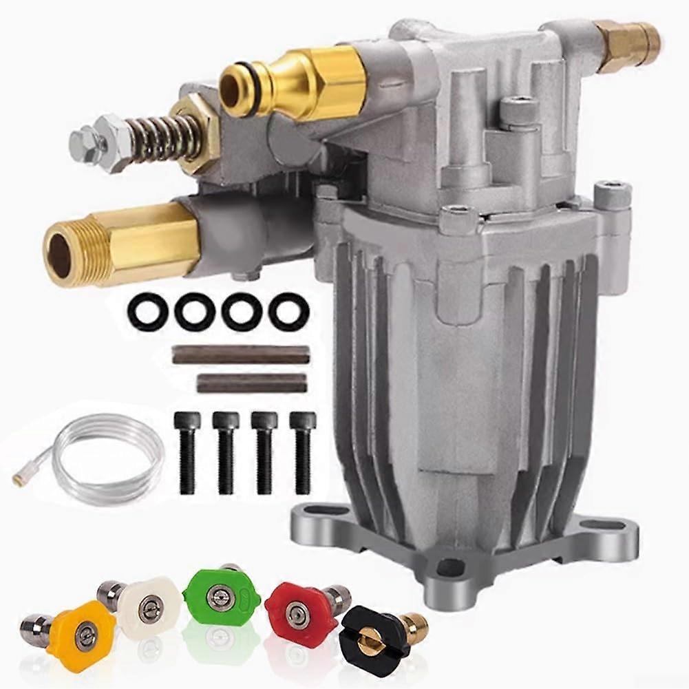 3/4' Shaft Horizontal Pressure Washer Pump 24002750 PSI 2.22.4 GPM Easy Cold Start Replacement