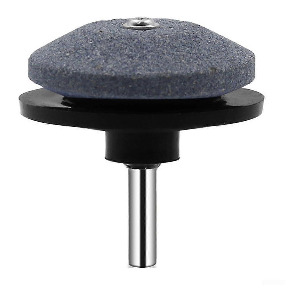 Lawn Mower Blade Sharpener for Drill with Durable Corundum Wheel, Precise Sharpening Tool (Black)