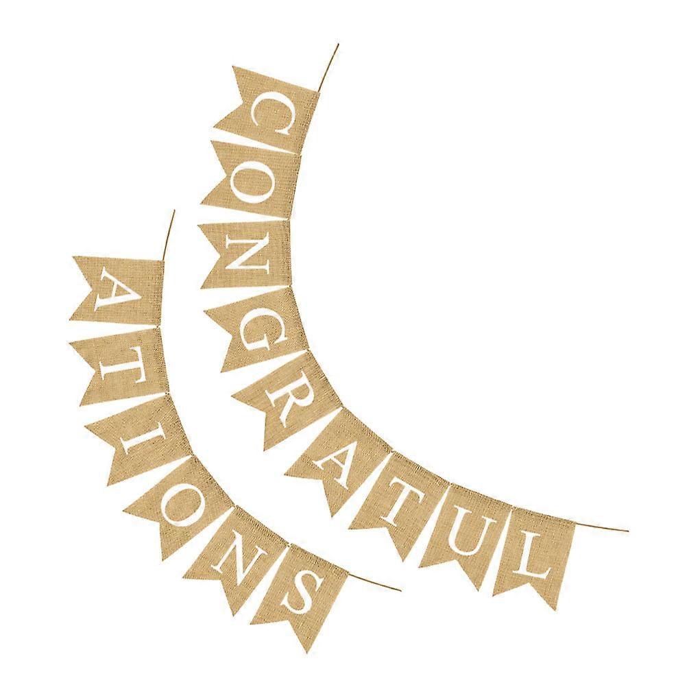 Decorative Flag Congratulations Banner for Wedding Party