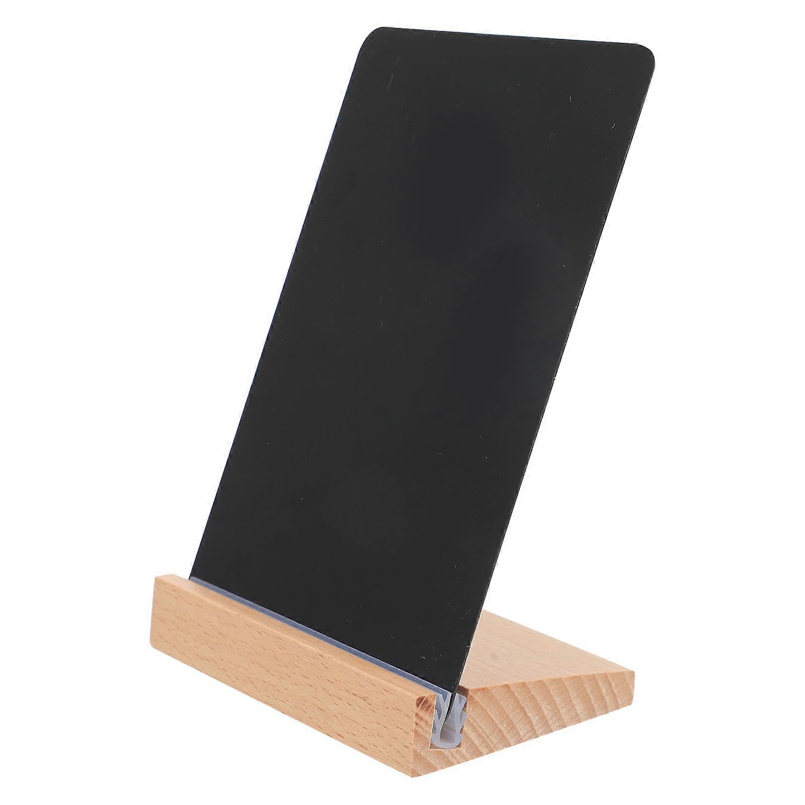 Wooden Display Board Reusable Chalk Board for Display with Base
