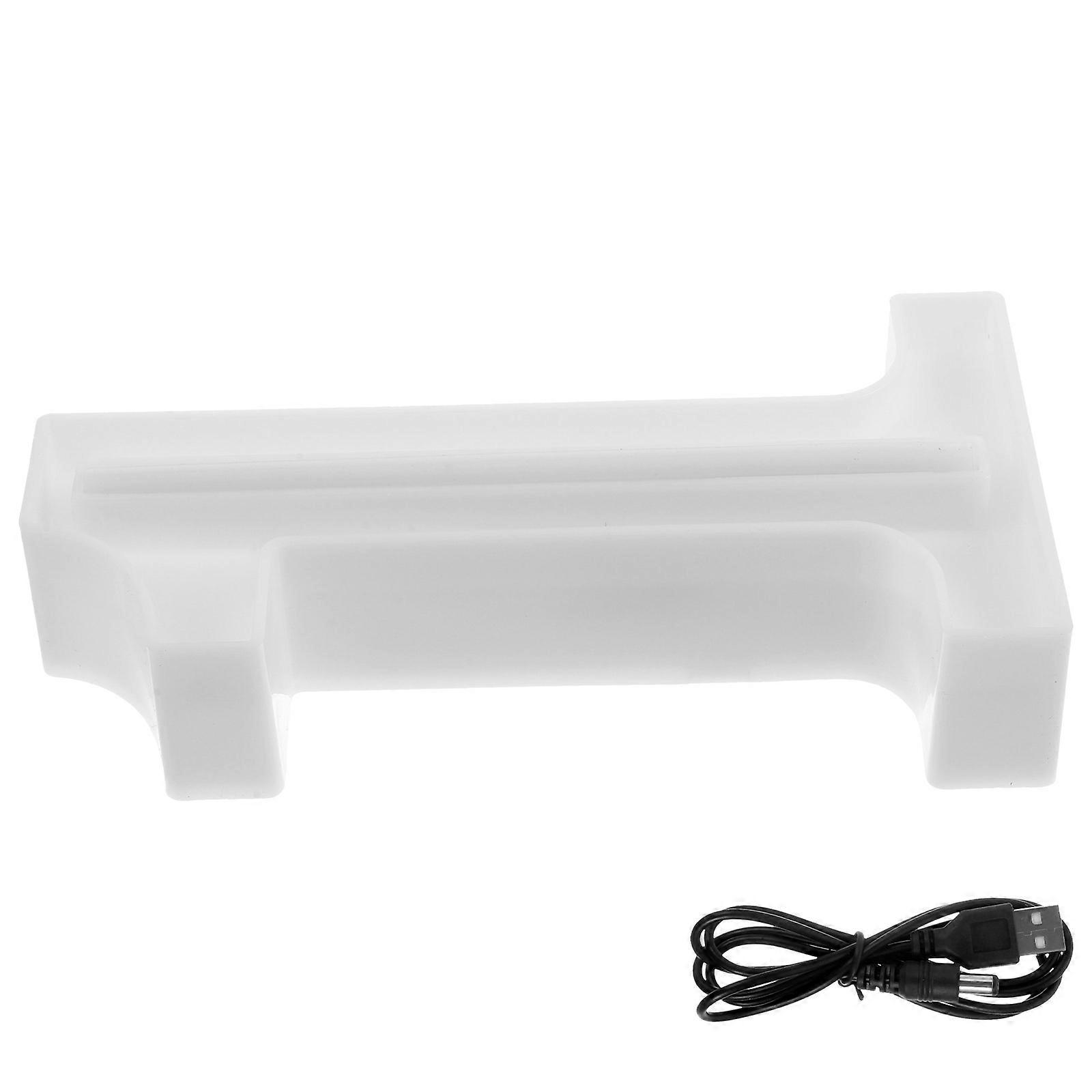 Sign Number Neon Light for Wall White LED Room Light