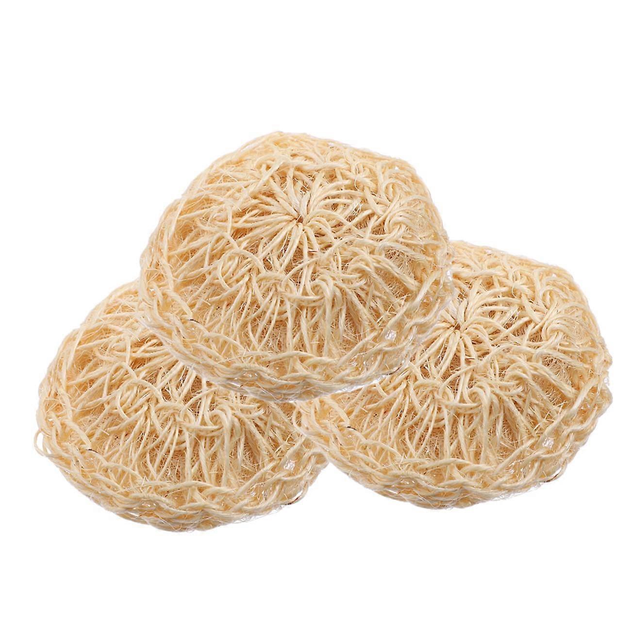 3pcs Gentle Exfoliating Bath Sponge Set Soft Mesh Shower Loofah for Body Cleansing