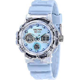 Sector Ex-46 Silicone Strap Blaues Zifferblatt Quarz R3251242503 Herrenuhr