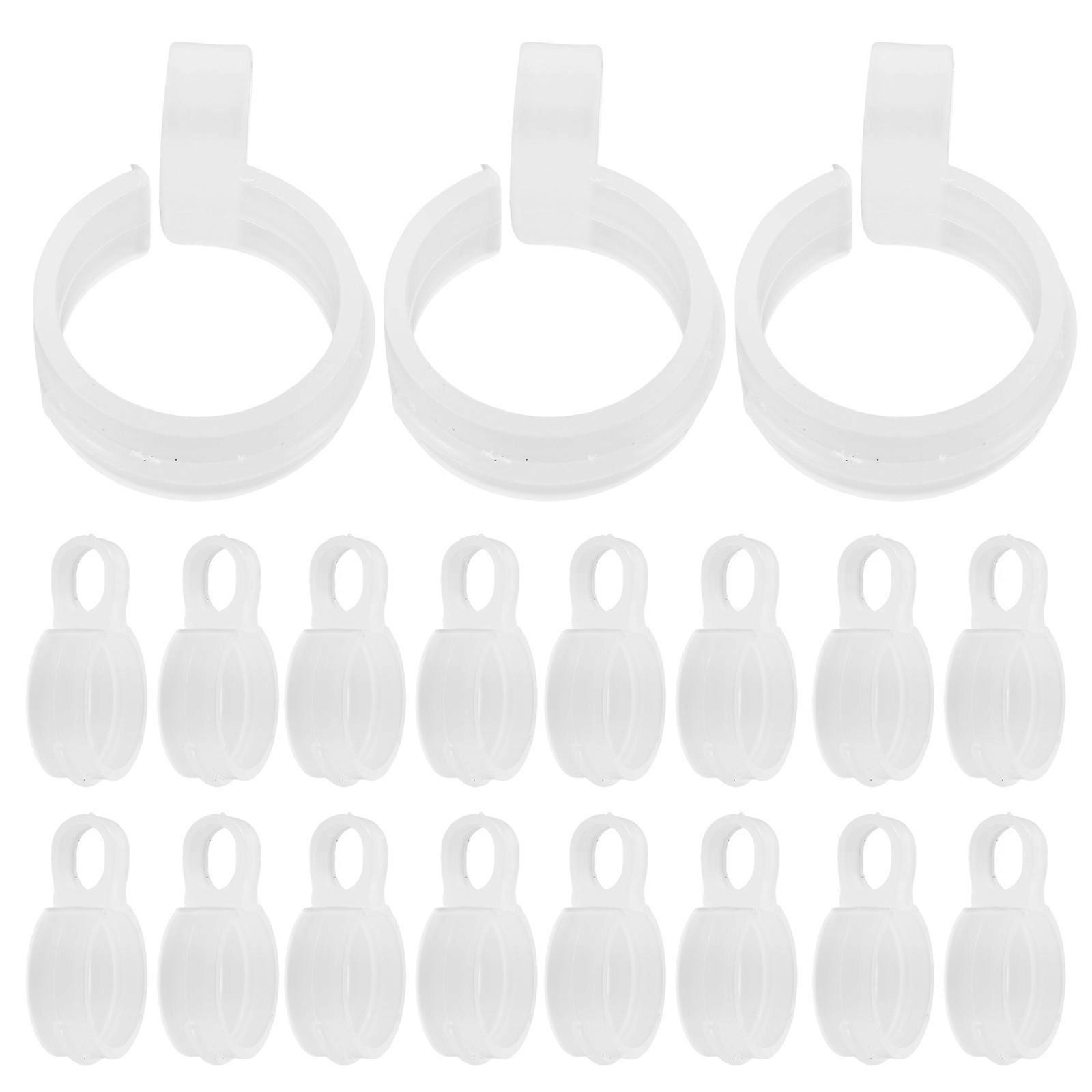 Windproof Hook Plastic Embroidery Tube Clamp for Home Use 50Pcs