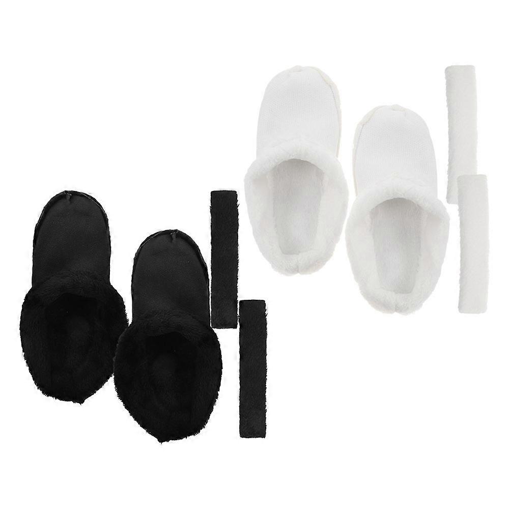 Fleece Footbed Liners Warmth for Clogs 2Pairs Assorted Color Removable Plush Inserts