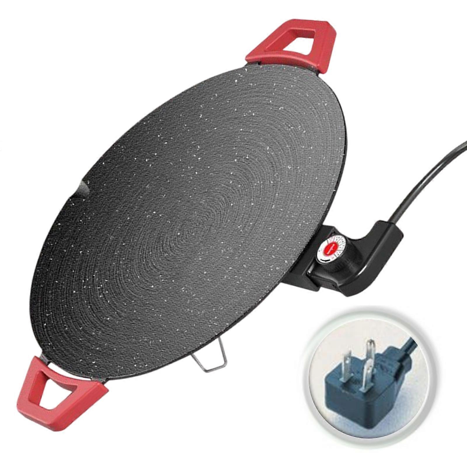 Poêle à griller ronde antiadhésive pour barbecue, idéale pour les voyages, le camping et les grillades en extérieur. Accessoire de cuisine multicolore.