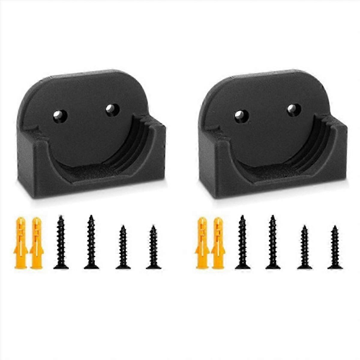 2X Wall Mount Bracket, Plastic Steering Wheel Accessory Holder, Space Saving, Compatible with Racing Steering Wheels