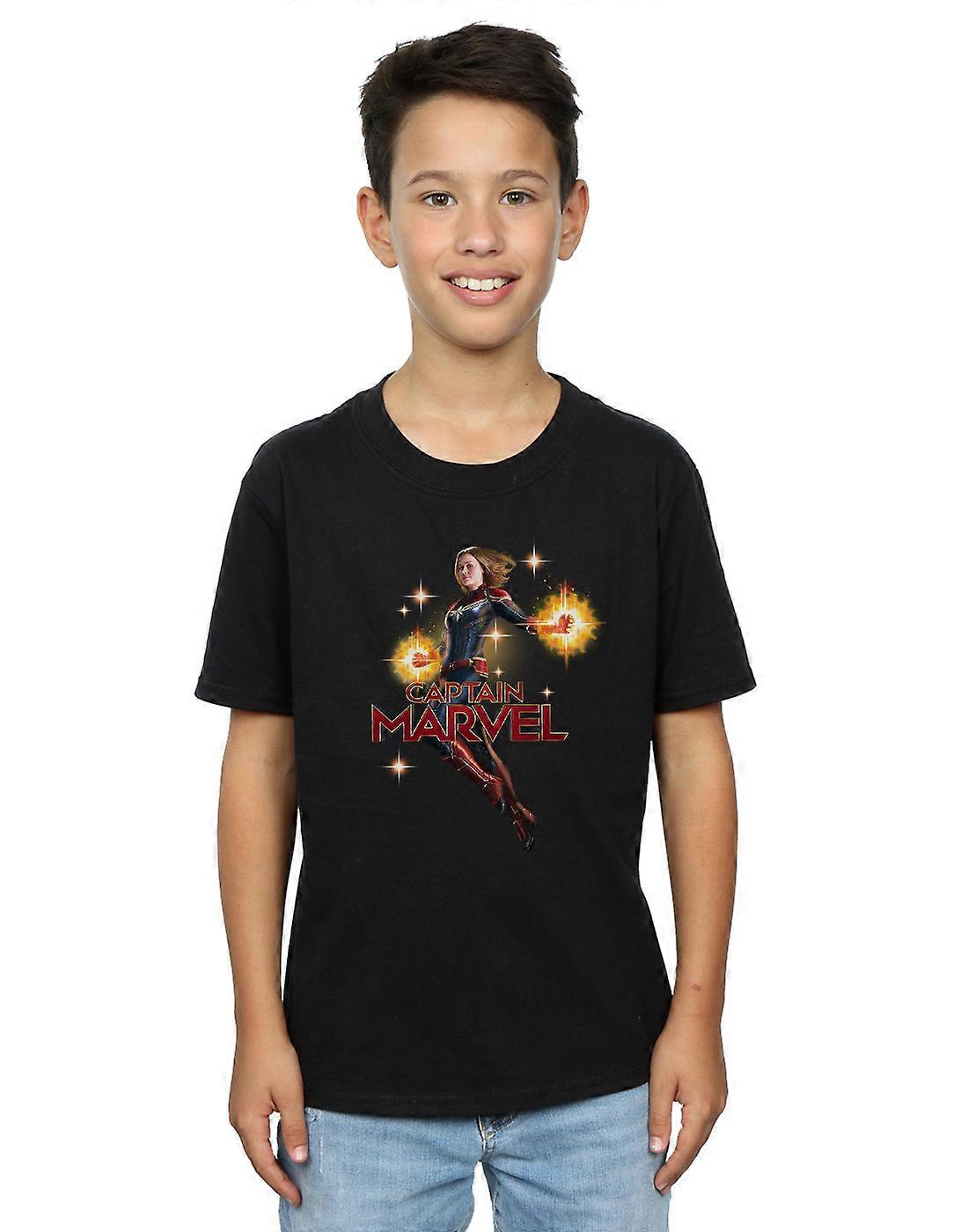 Marvel Boys Captain Marvel Carol Danvers T-Shirt