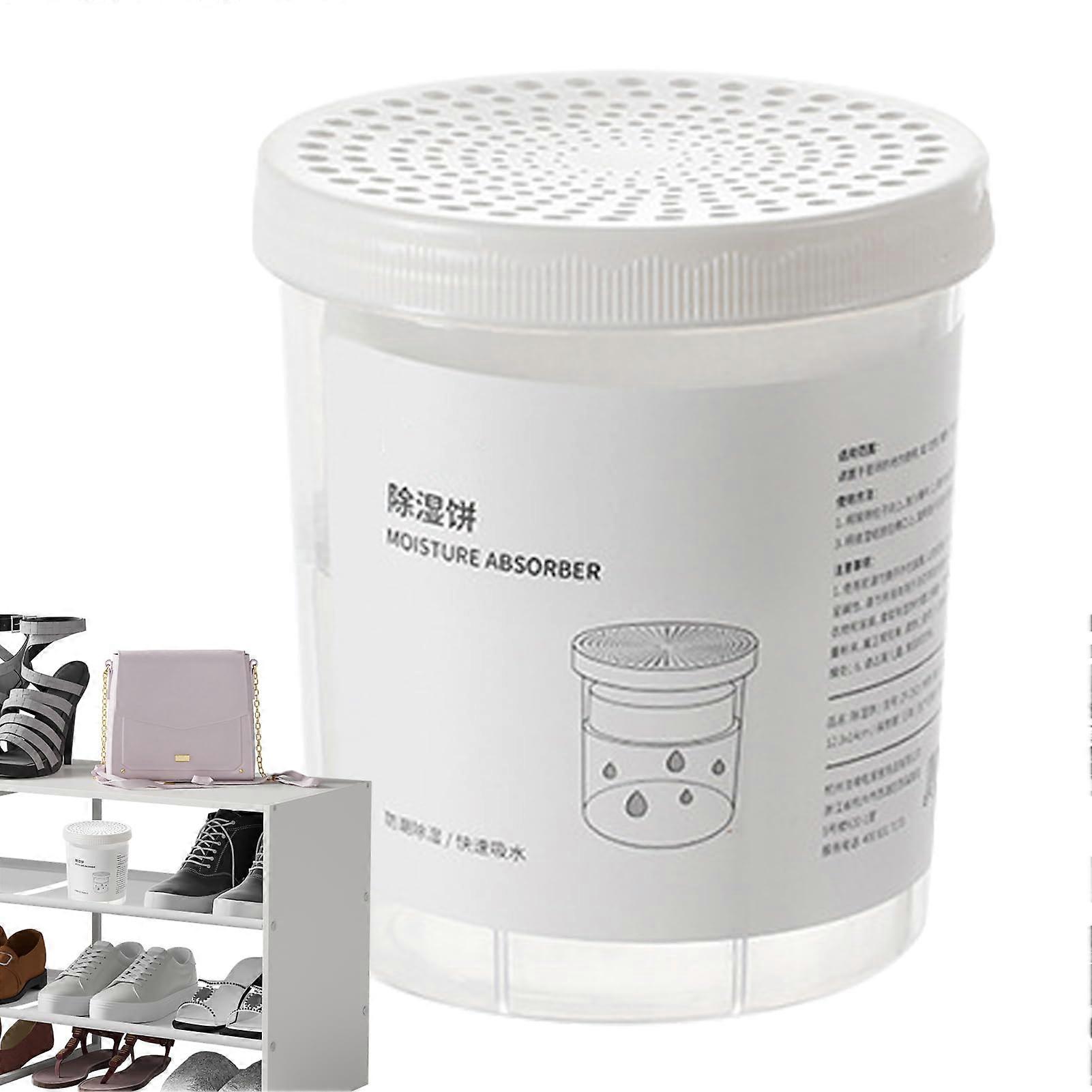 Closet Dehumidifier with Rapid Moisture Absorption, LeakProof Refillable Absorber for Small Spaces