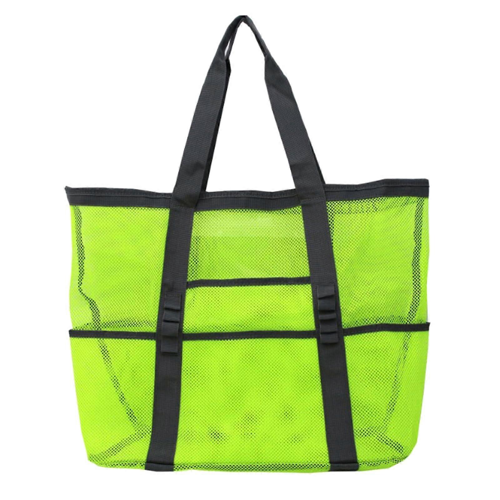 Large Capacity MultiPocket Mesh Beach Bag for Toys and Travel