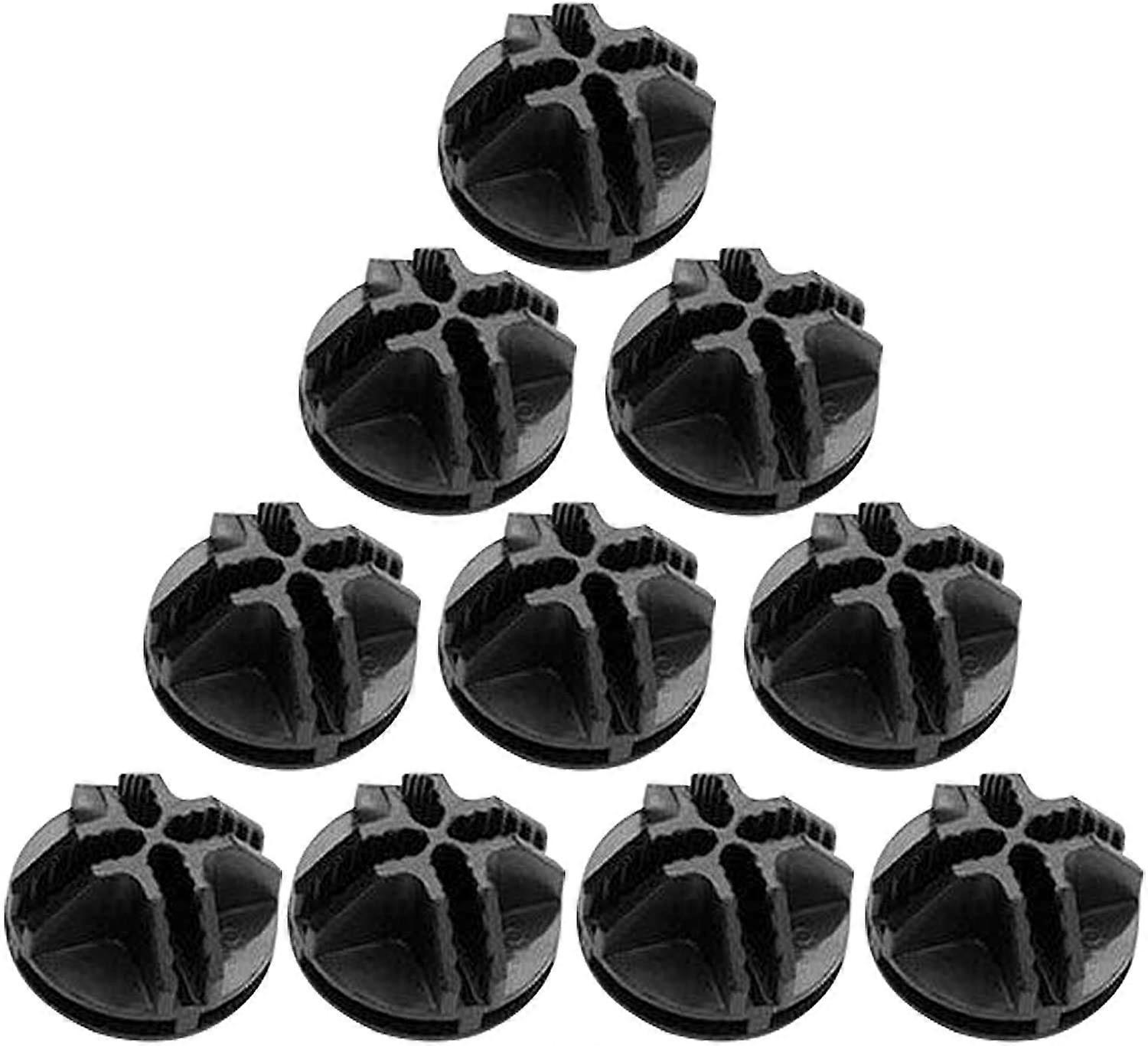 Wire Cube Connectors for Modular Shelving and Wire Grid Storage, Black ABS Plastic, 40 Pack