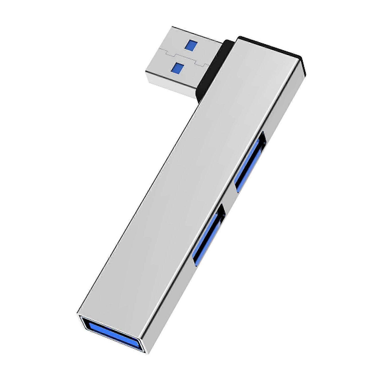 USB C Hub 4 Port USB3.0 Docking Station for Laptop and PC Speed Data Transfer Silver