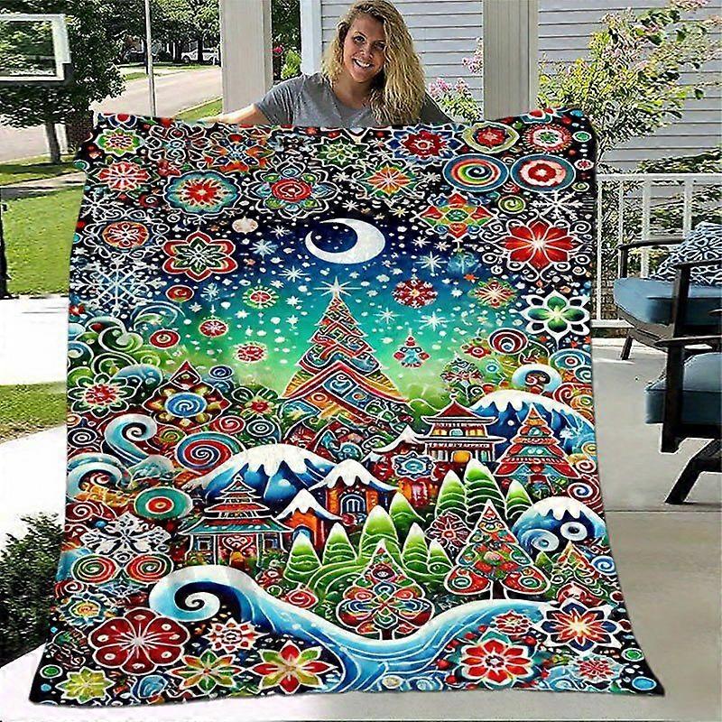 Christmas Winter Wonderland Blanket  Soft Flannel