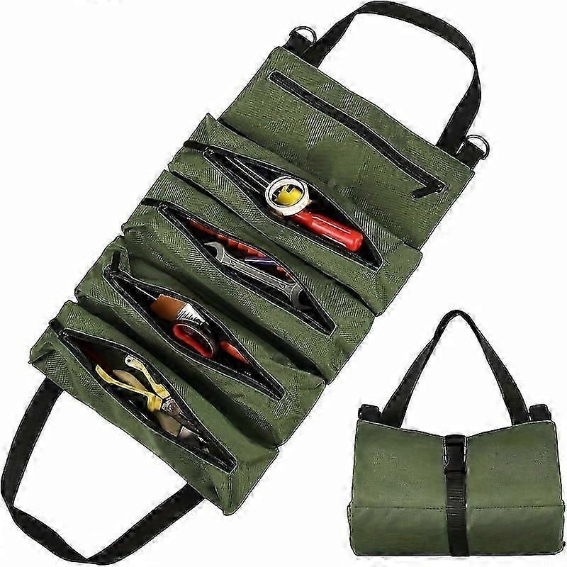 Super Scroll Tool Kit, Multi functional Scroll Tool Kit, Multi functional Roll Tool Bag, suitable for mechanics and electricians