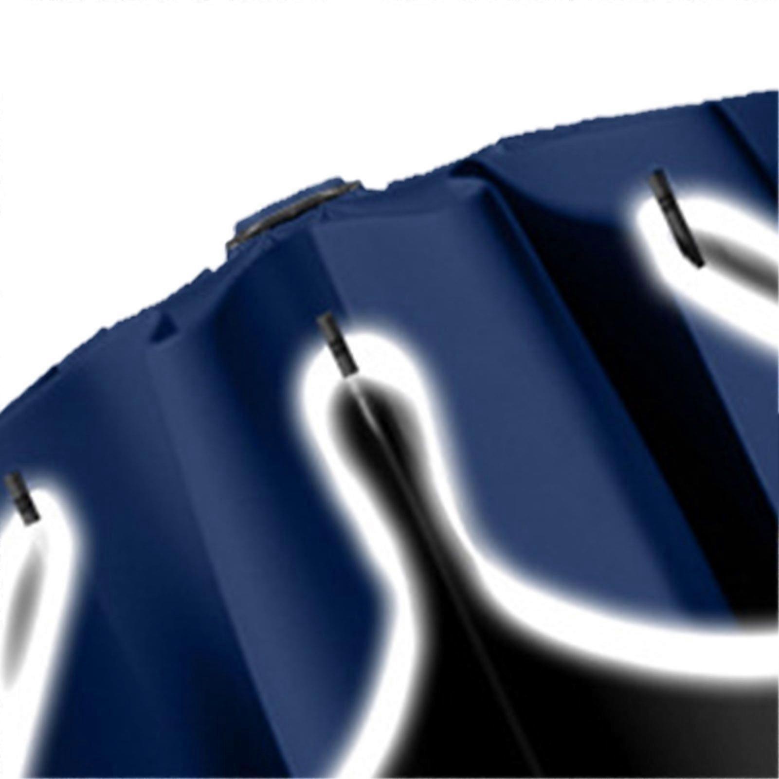 Automatic Reverse Umbrella Large One Key Control with Reflective Strip Folding