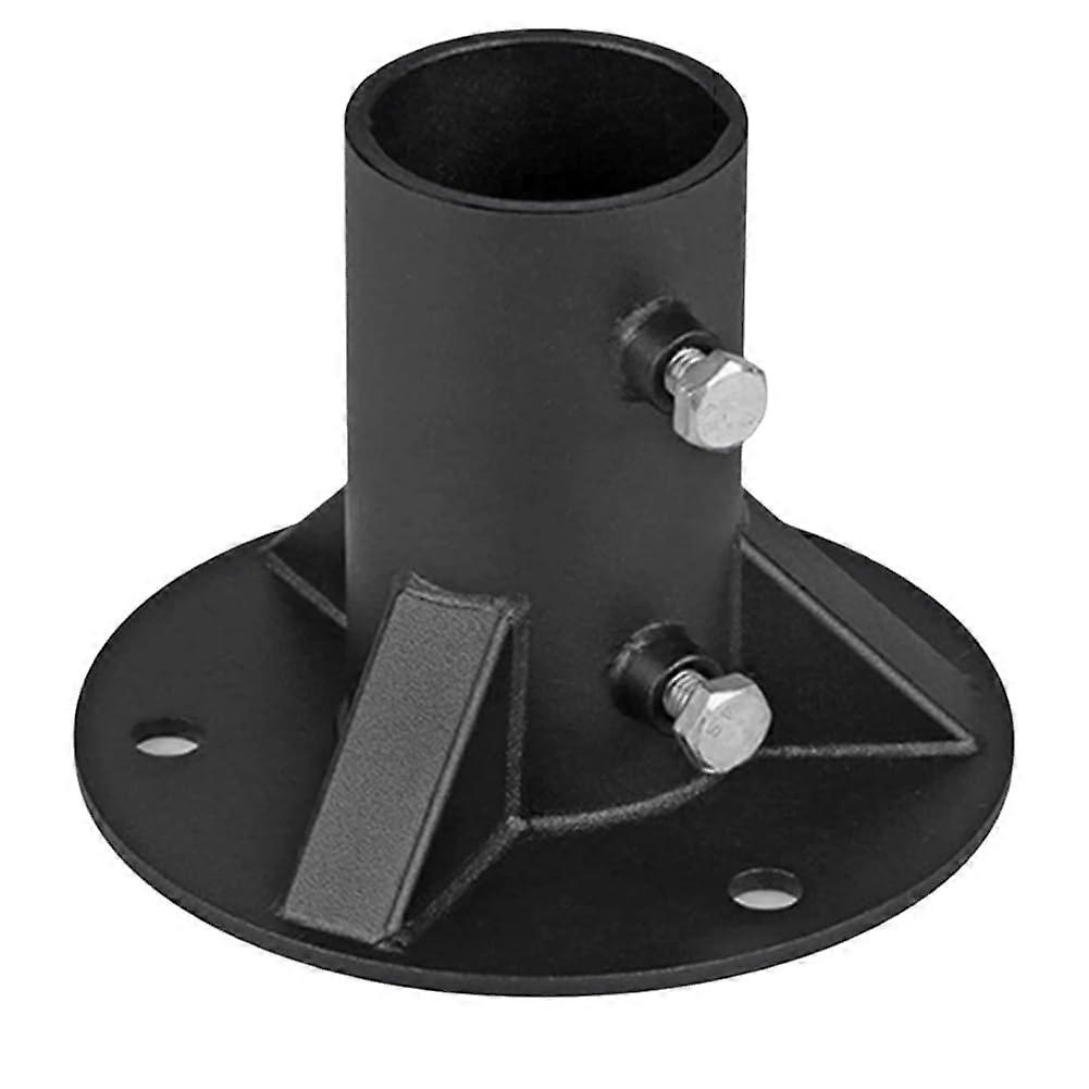 78mm Chain Link Fence Post Flange RustResistant Metal Base Plate for Secure Pole Mounting