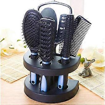 Hair Brush and Mirror Set with NonSlip Grip, Antistatic Styling Comb for Travel and Daily Use
