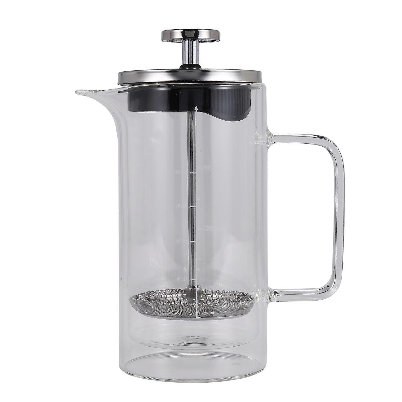 Double Layer High Borosilicate Glass Pot with Scale