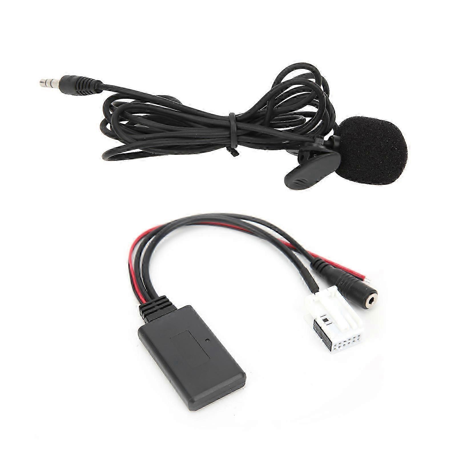 Bluetooth 5.0 AUX Cable Adapter Handsfree with Microphone Replacement for Citroen Berlingo/Jumpy/C2/C5