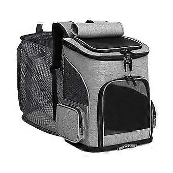 Cat Carrier with Panoramic Clear View, Expandable Foldable Design for Airplane and Car Travel