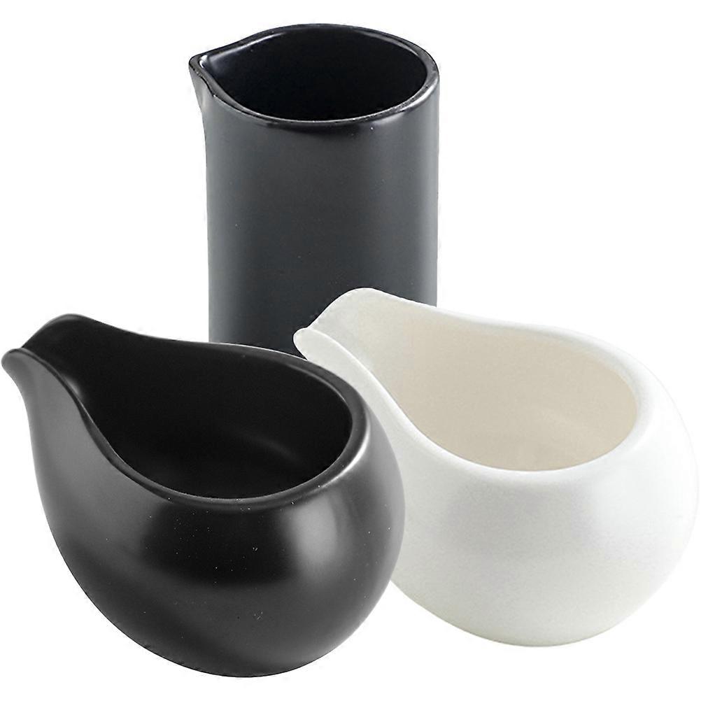 Ceramic Milk Pitcher Set for Sauce Dispensing 1Set Home Use