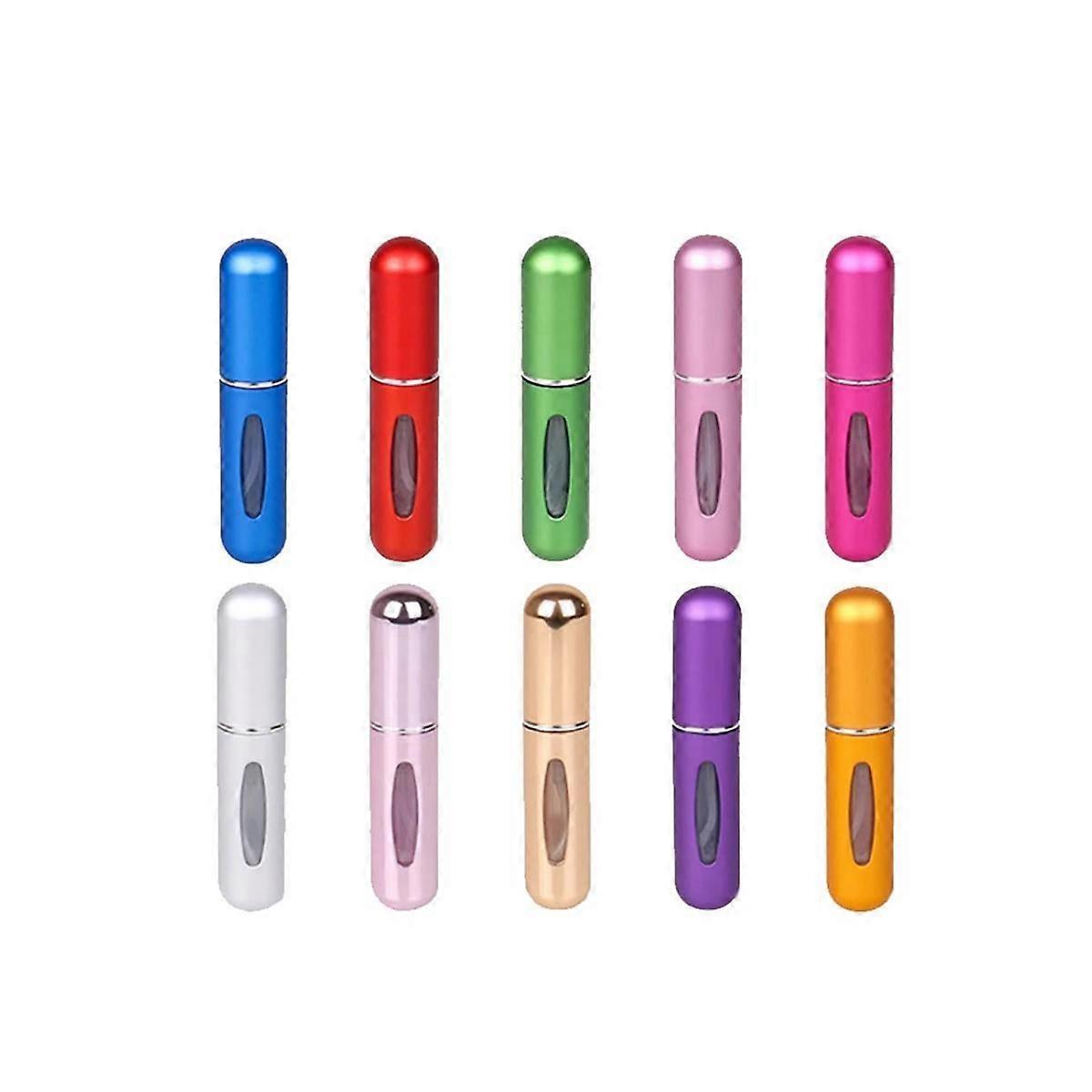 10 PCS Mini 5Ml Portable Mini Refillable Perfume Bottle with Spray Pump Empty Cosmetic Container At