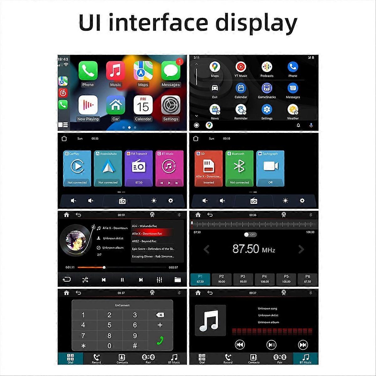 Wireless Carplay Car Stereo, 9In Touch Screen Carplay & Android Auto