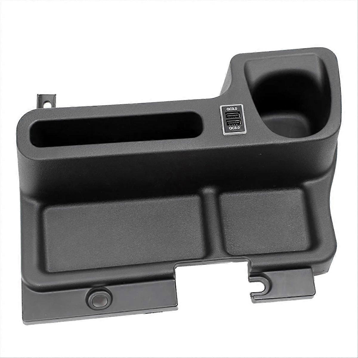 Car Insert Center Console Storage Box Tray with USB Port for 