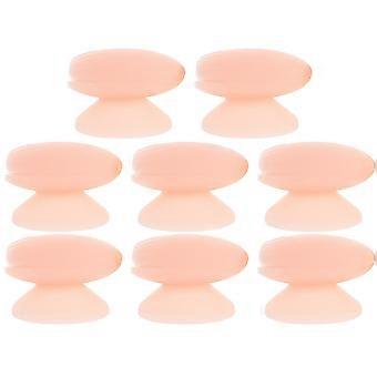 Silikon-Schutzhüllen für Lippenpinsel, 8 Stück, Rosa