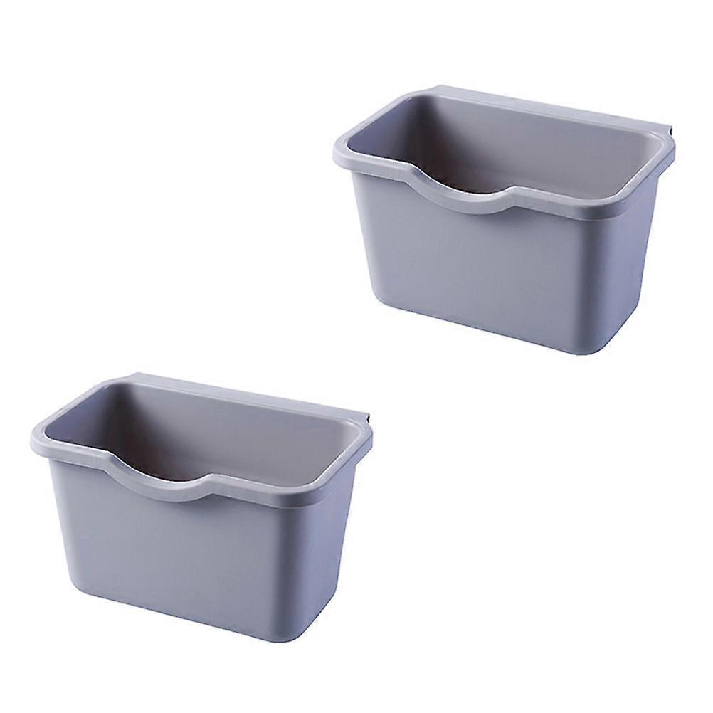 Kitchen Storage Container Over Cabinet Door Hanging Garbage Bin 2Pcs