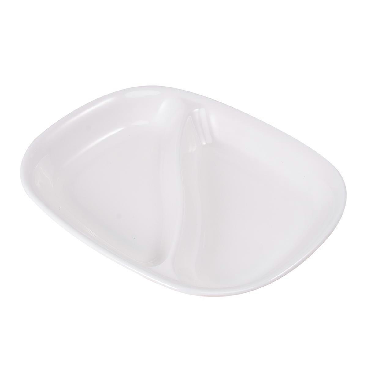 Snack Plate Rectangular Double-Checked Plate for Dinner