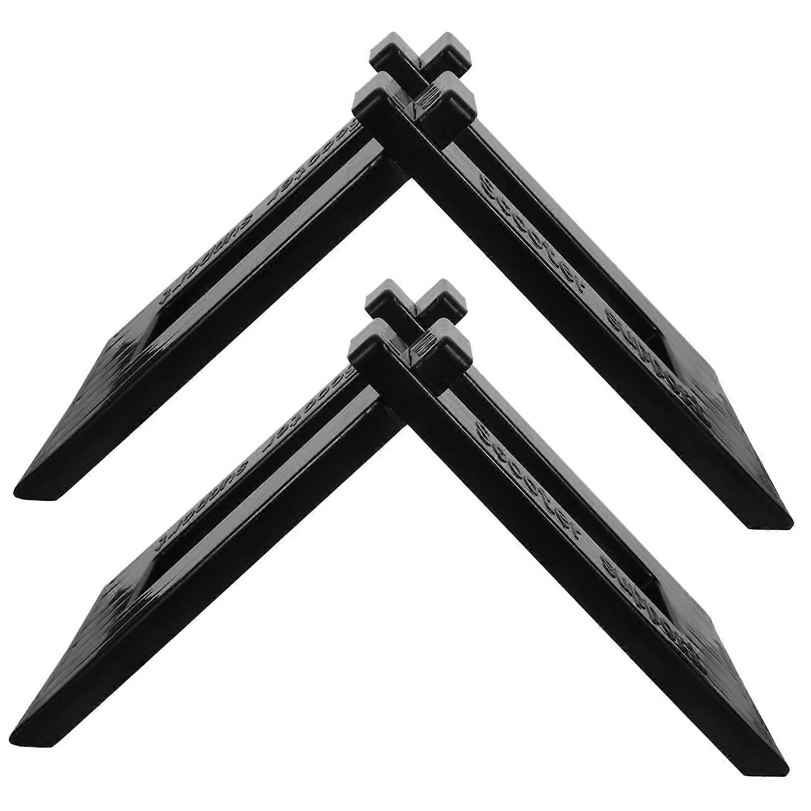 2pcs Lightweight Plastic Scooter Stand with Stable Parking Support for Compact SpaceSaving Storage