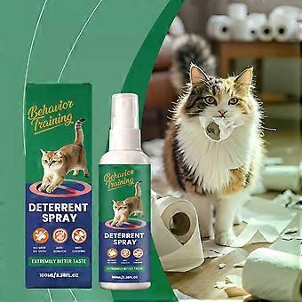Spray répulsif naturel pour chats, spray anti-griffures pour chats d'intérieur, empêche les griffures sur les meubles et les plantes de s'abîmer, spray d'éducation féline pour canapés et tapis.