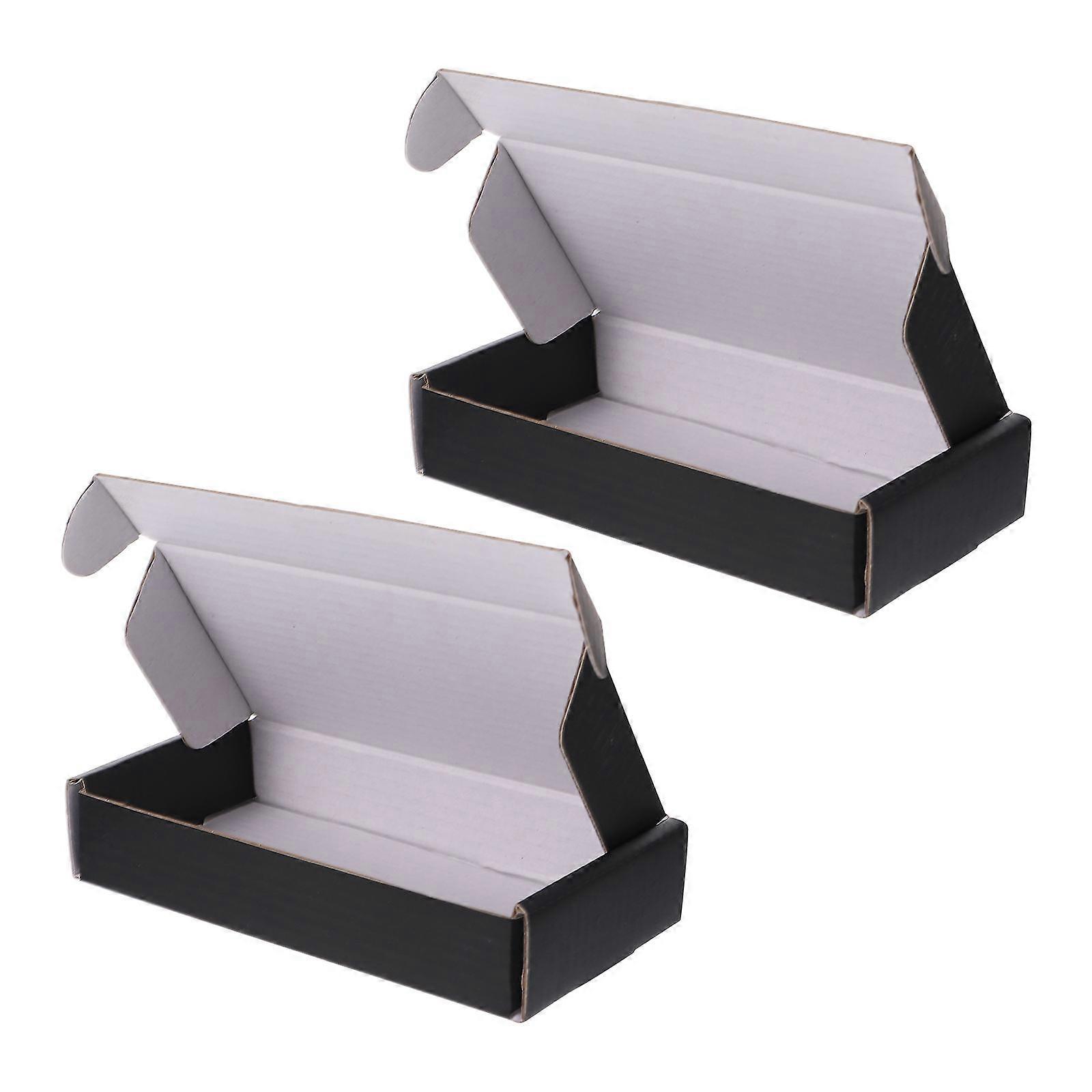Black Corrugated Box Storage Box for Multi-Purpose Use 30Pcs Pack