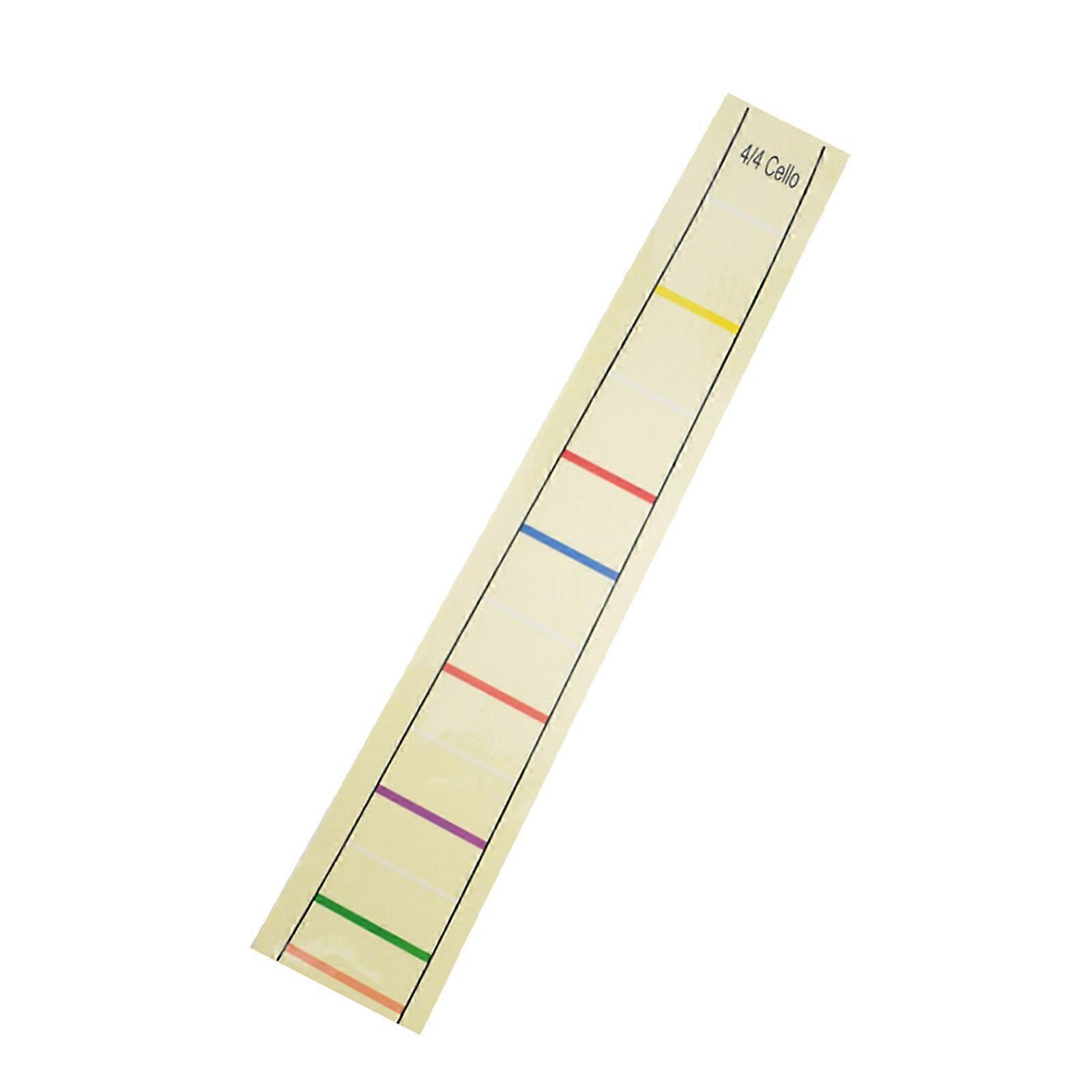 Cello Fingerboard Label Sticker for Learning Durable Yellow Markers