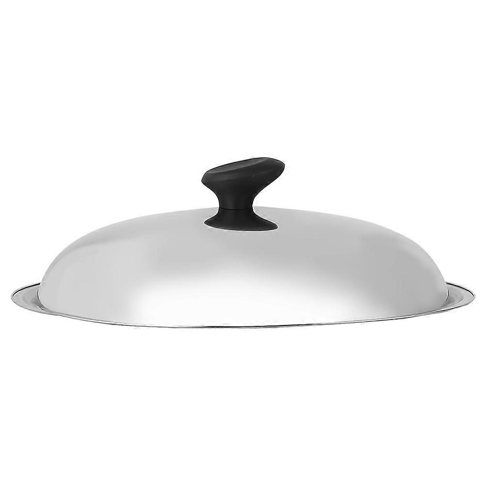 Silver Stainless Steel Pan Lid for Kitchen Use Multi-Function Cover