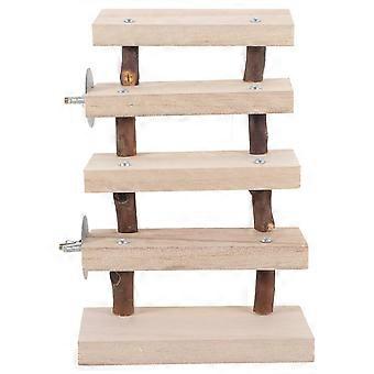 Kletterleiter aus Holz für Hamster, beige, für Kleintierkäfige