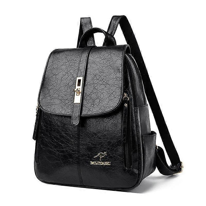 Backpack Women Simple Solid Color Backpack Large Capacity Commuter Backpack Backpack