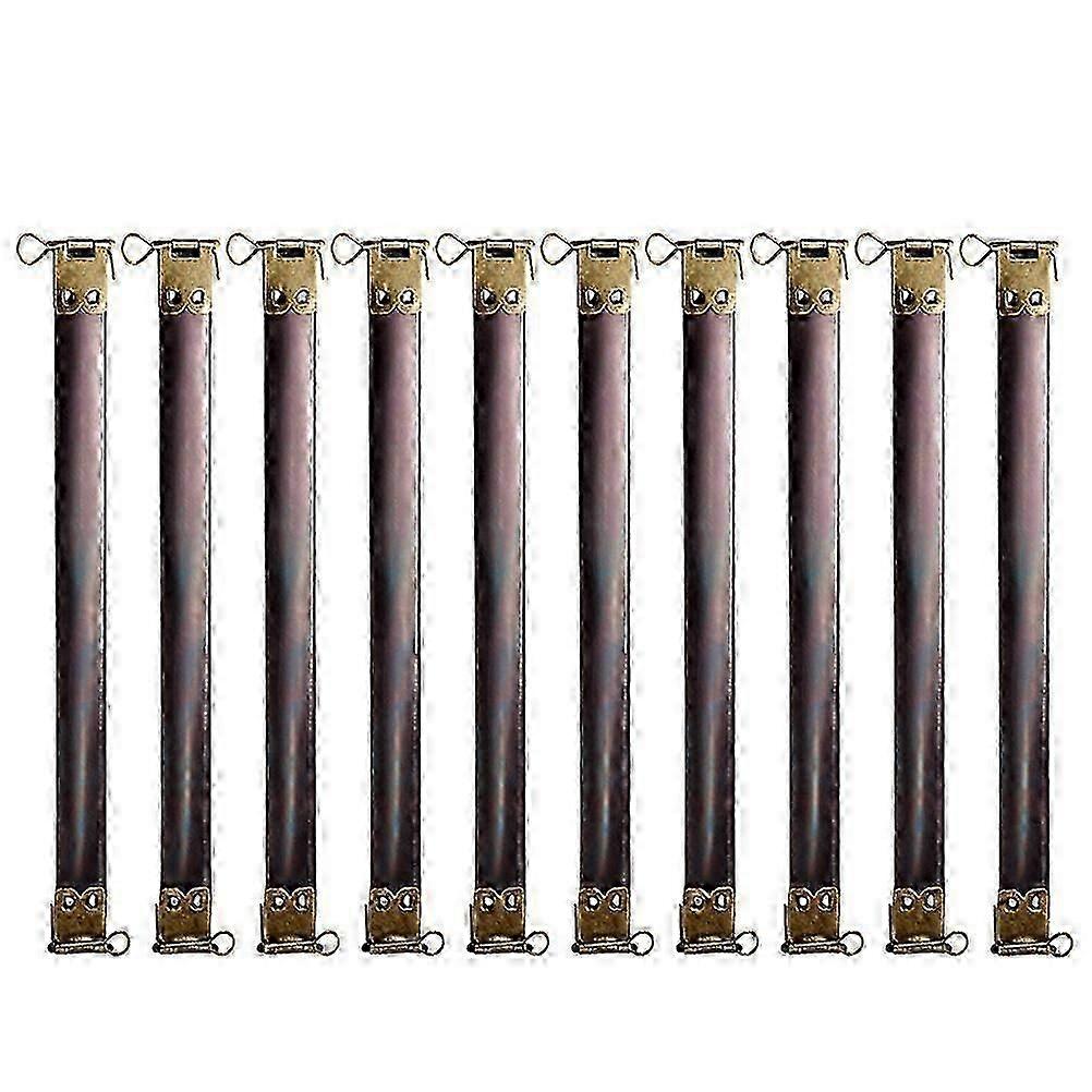 Metal Internal Flex Frames for Handbag Hinges 10Pcs Dark Brown Clips