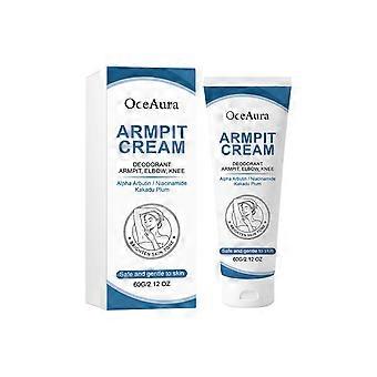 Armpit Brightening Cream with Alpha Arbutin & Niacinamide, Gentle Deodorant Cream for Underarm, Elbow & Knee, Skin Tone Lightening & Odor Control, 60G
