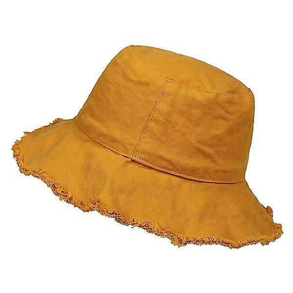 Foldable Et Hat Casual Ing Hat Flat Top Yellow