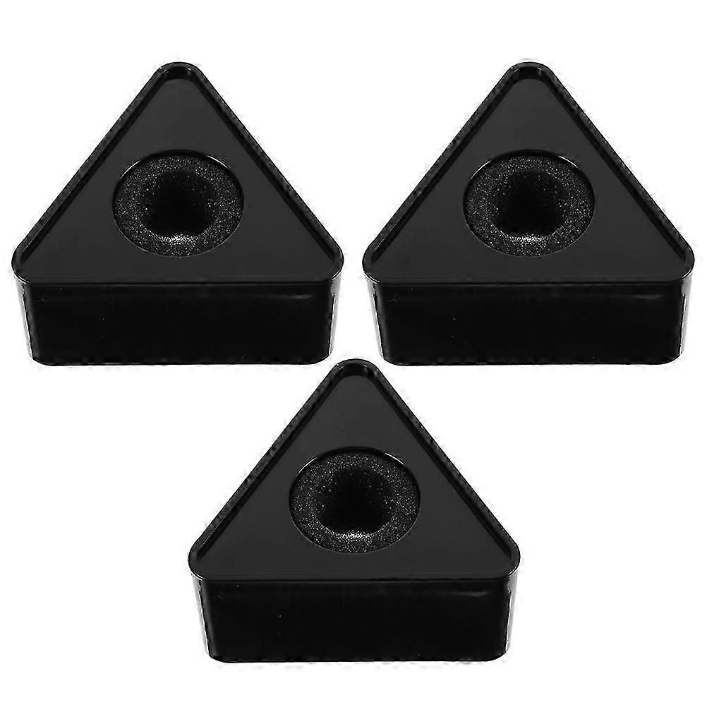 Black Mic Flag Plastic Microphone Logo for Interview Use 3Pcs Multi-Functional Set