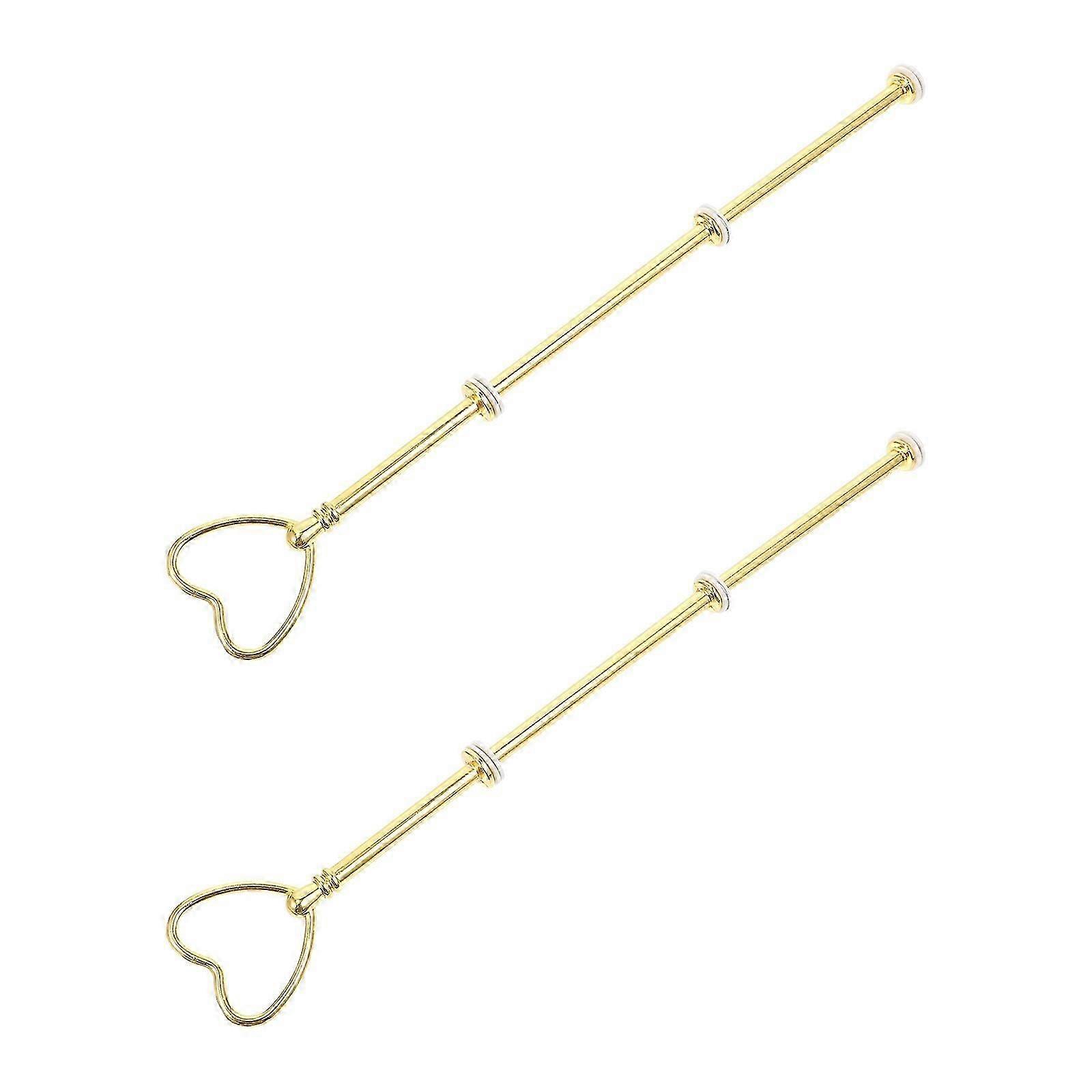 Golden Multi-Layer Fruit Display Stand for Wedding Party 2Pcs Rack Accessories