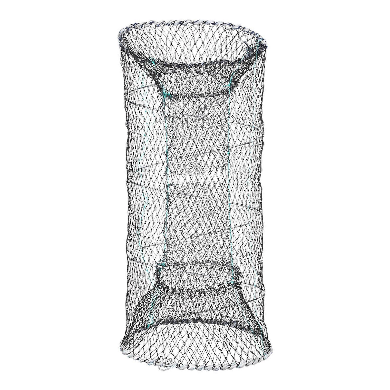 Filet de pêche pliable en maille noire