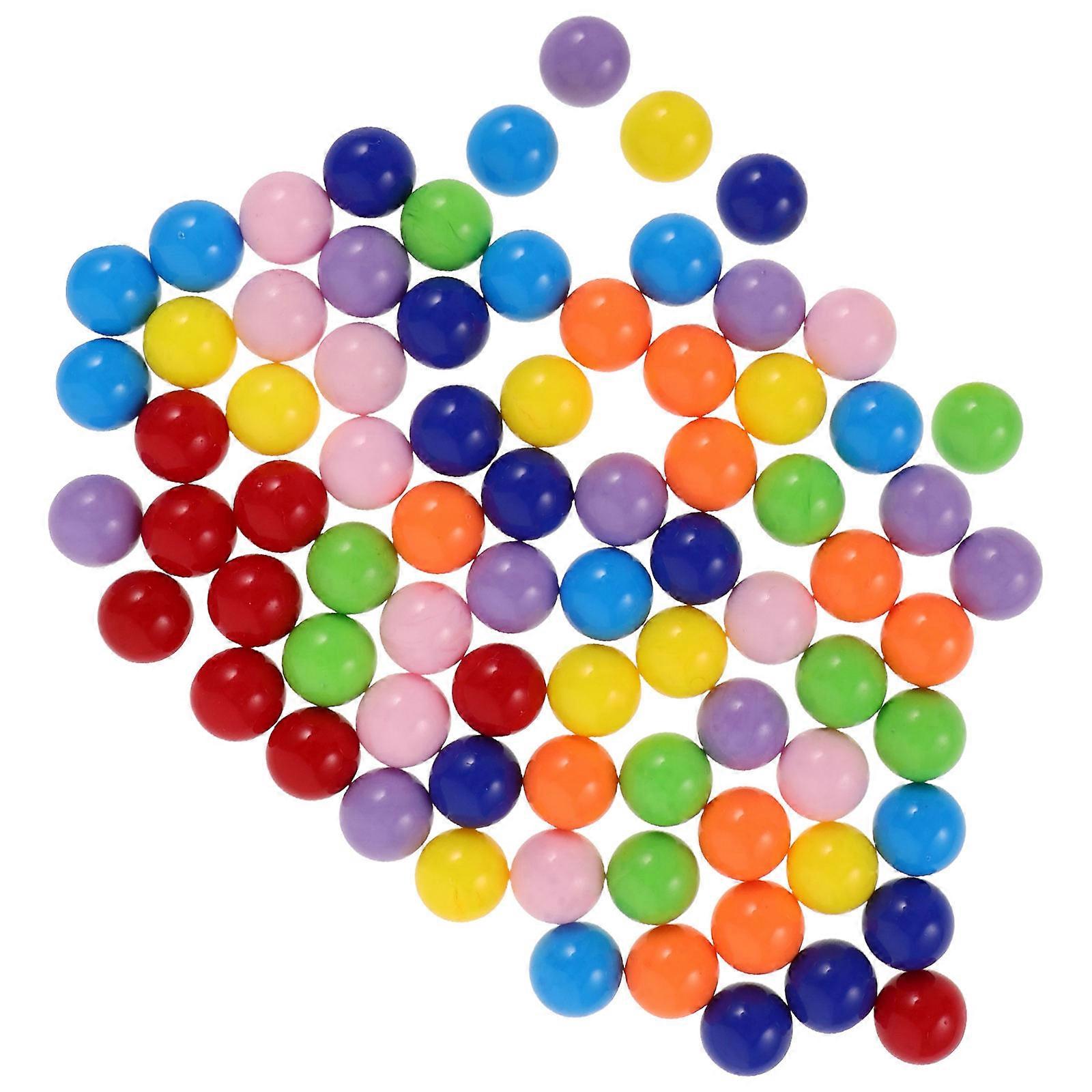 Assorted Color Mini Plastic Game Balls for Game Prop 80Pcs Collection