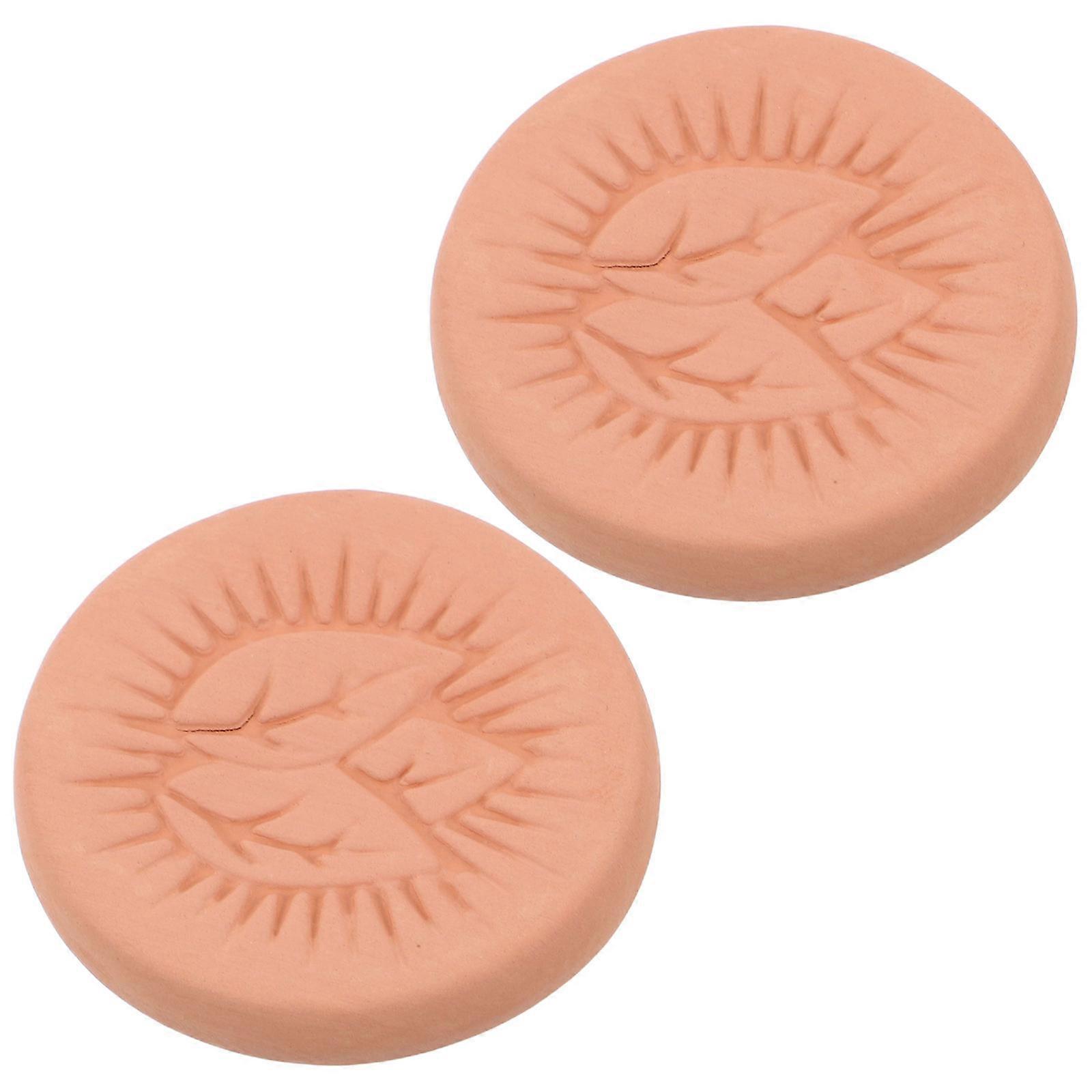 Round Humidifier Clay Sheet for Moisture Control 2Pcs