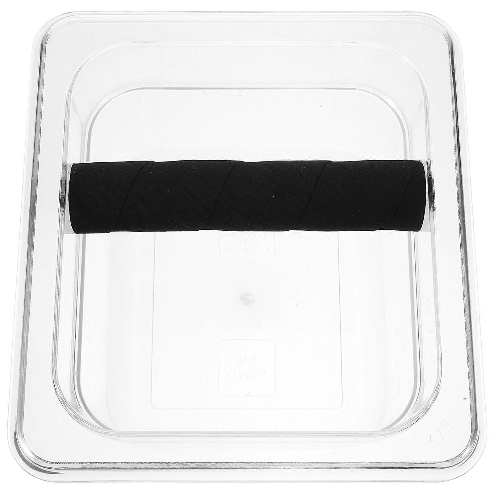 Coffee Grind Bin Knock Box Transparent for Storage Use