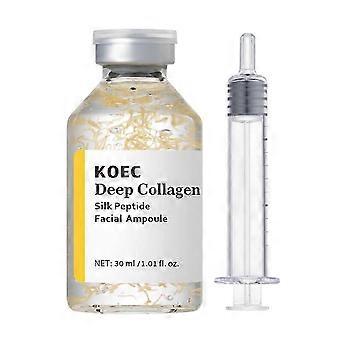 Ampolla reafirmante intensiva con péptidos de seda | Sérum antiedad para el rostro con colágeno y complejo de péptidos | Reafirma y tensa la piel - MEDIA