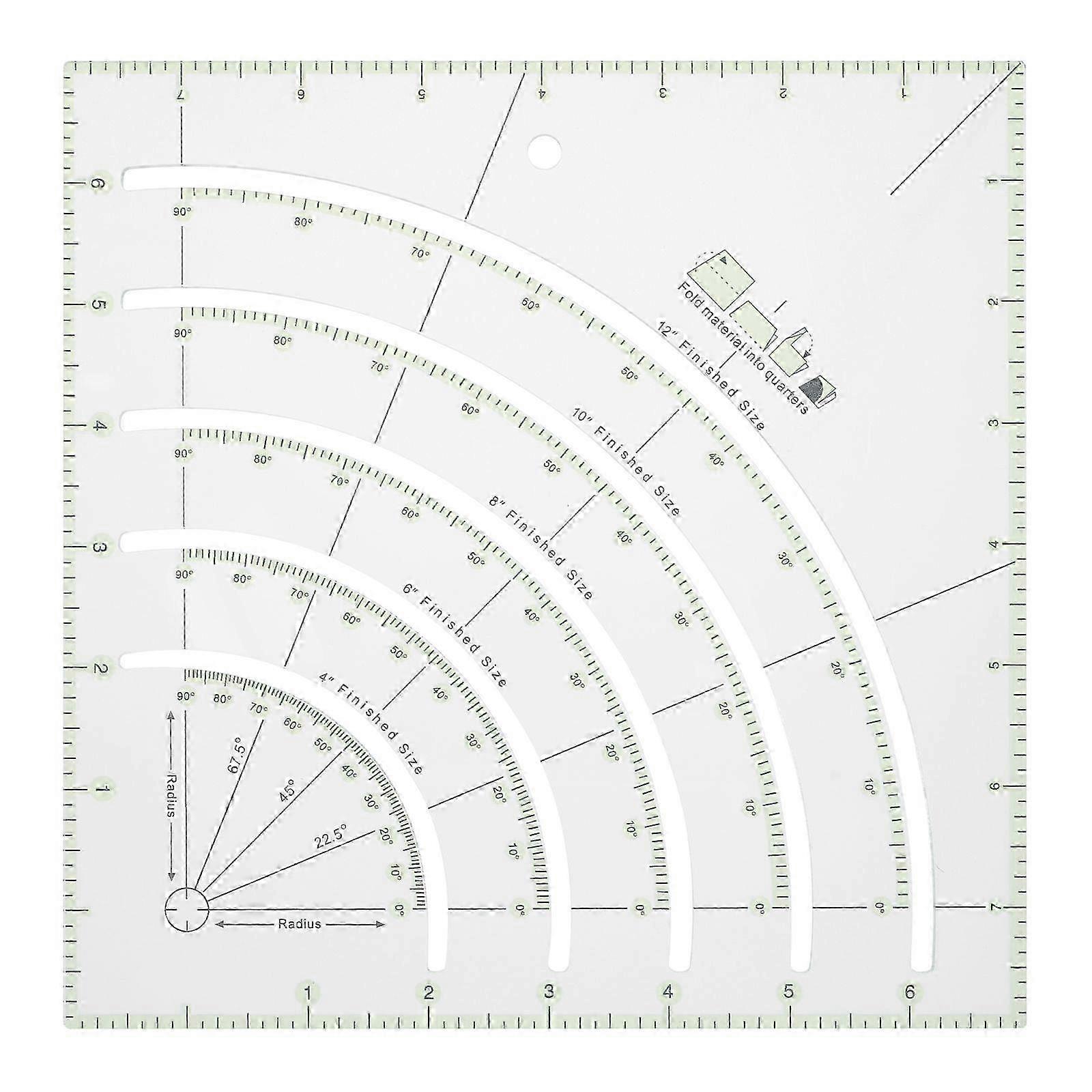 Acrylic Quilting Ruler Multifunctional Patchwork Ruler Sewing Craft Tool