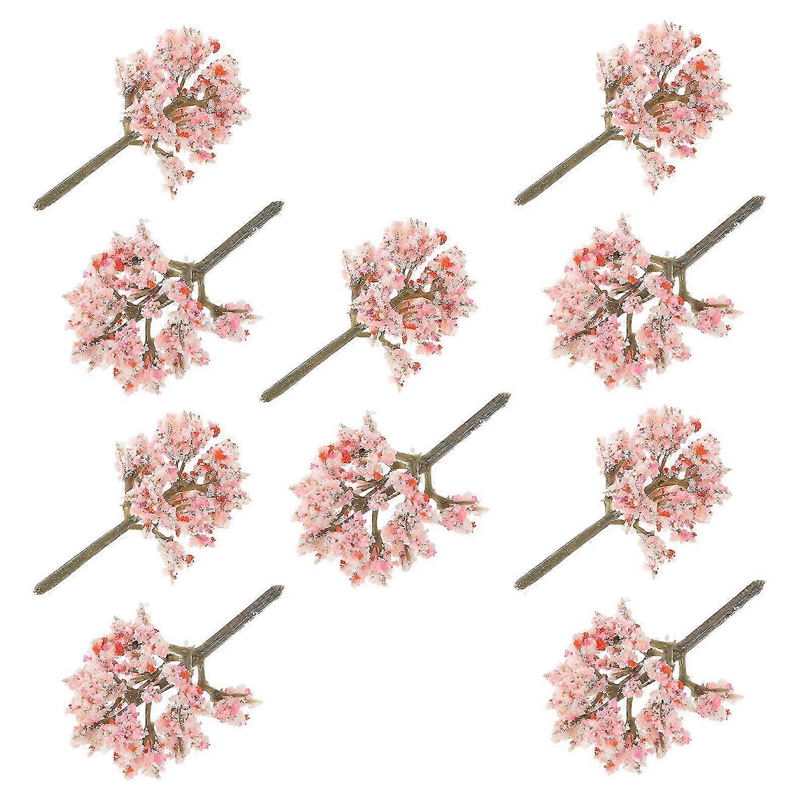 Artificial Cherry Blossom Trees Pink Model Tree compatible with Decoration 20Pcs